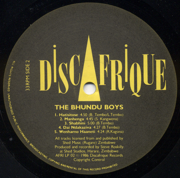 The Bhundu Boys ~ Shabini (Vinyl) - Djungel & Jazz