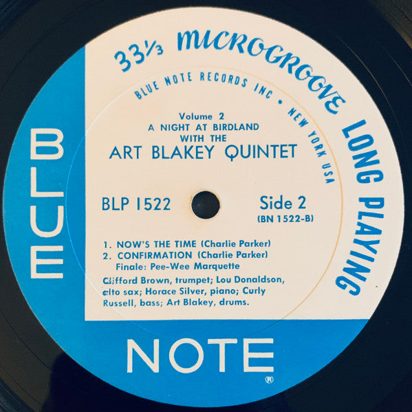 Art Blakey Quintet ~ A Night At Birdland, Volume 2 (Vinyl) - Djungel & Jazz