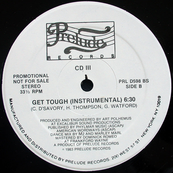 CD III : Get Tough (12", Promo)