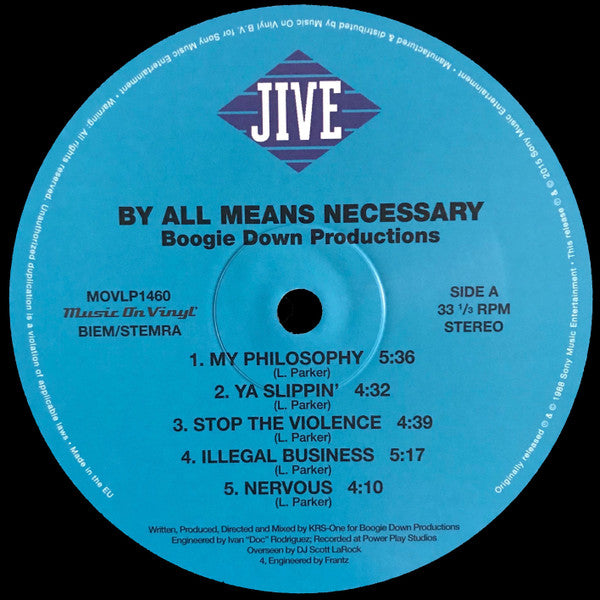 Boogie Down Productions ~ By All Means Necessary (Vinyl) - Djungel & Jazz