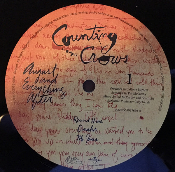 Counting Crows ~ August And Everything After (Vinyl) - Djungel & Jazz