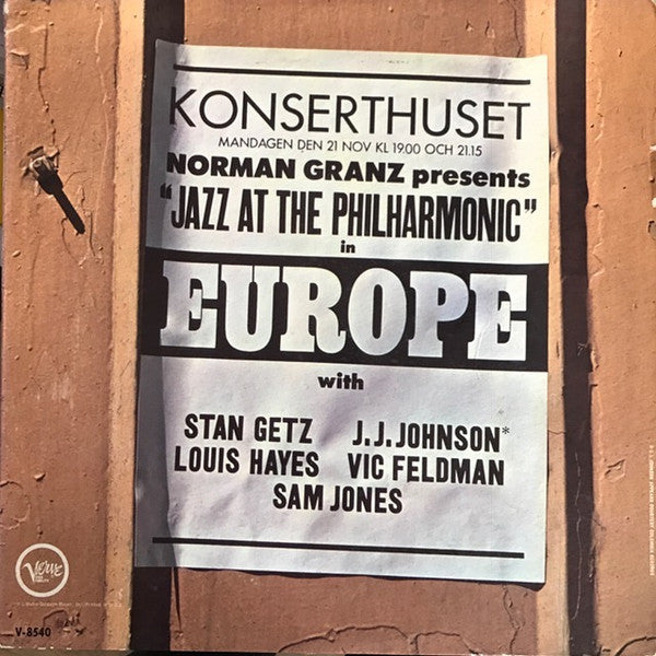Norman Granz presents Jazz At The Philharmonic ~ Jazz At The Philharmonic In Europe (Vinyl) - Djungel & Jazz