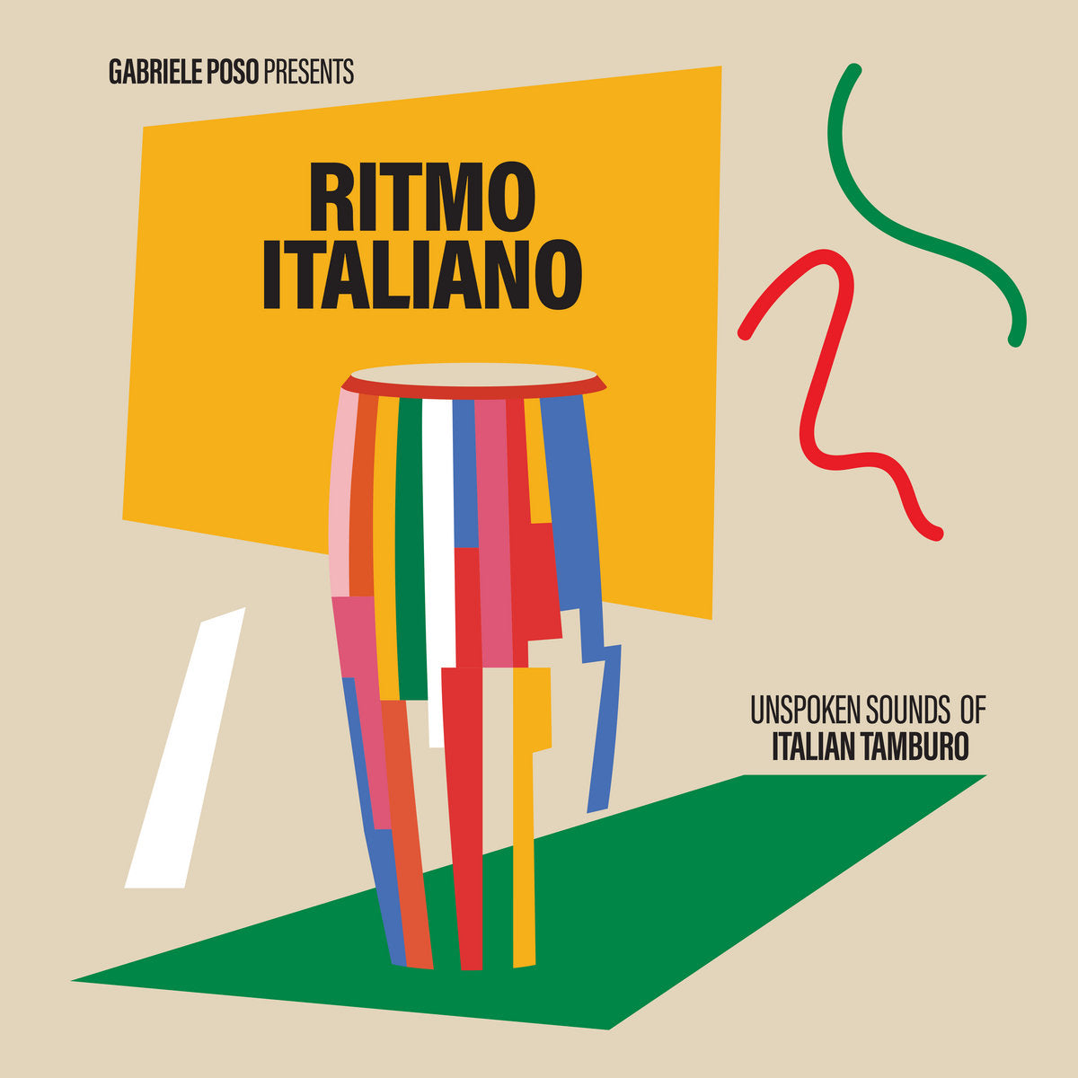 Gabriele Poso ~ Ritmo Italiano 'Unspoken Sounds Of Italian Tamburo' (Vinyl) - Djungel & Jazz