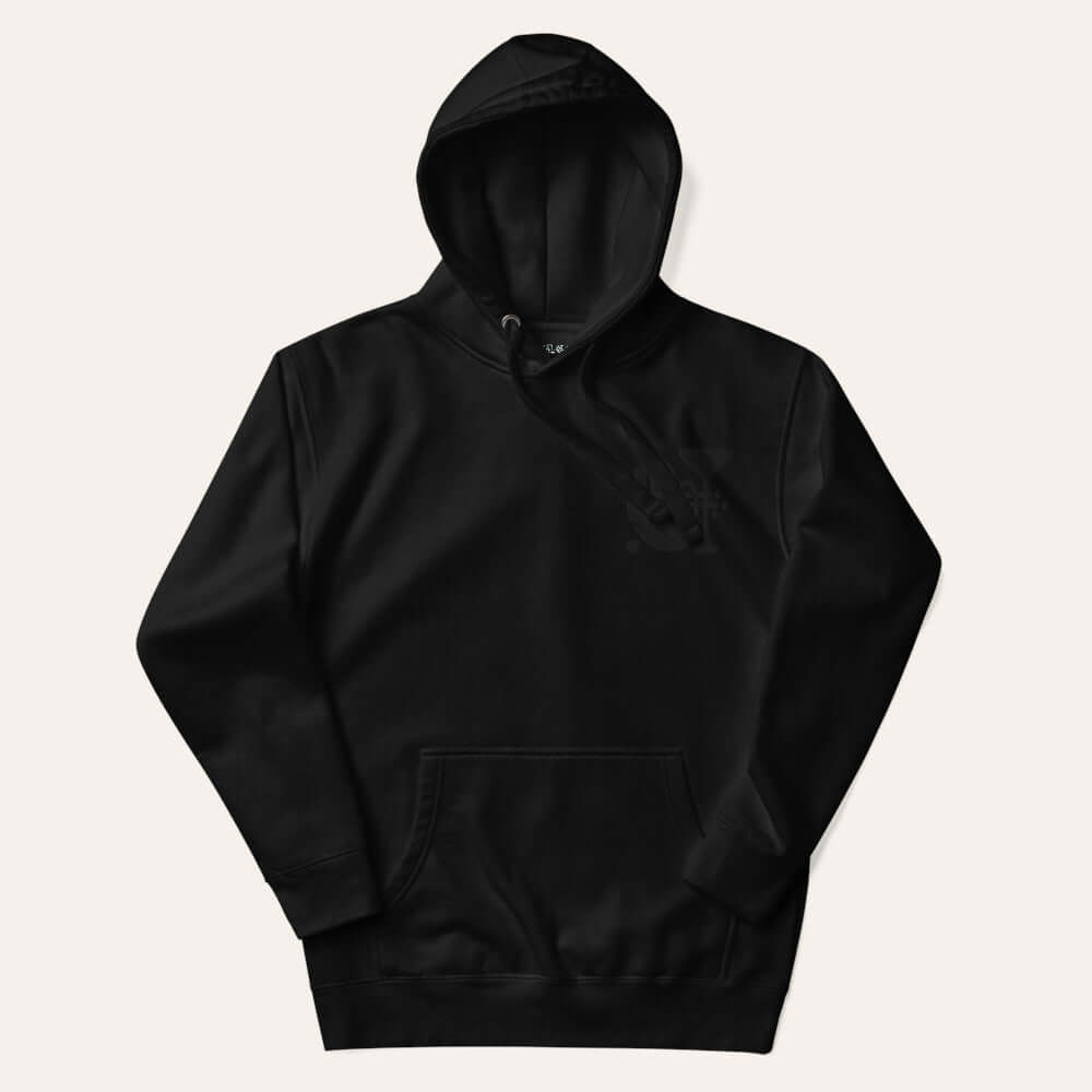 Djungel & Jazz Hoodie ~ Black on Black (Vinyl) - Djungel & Jazz