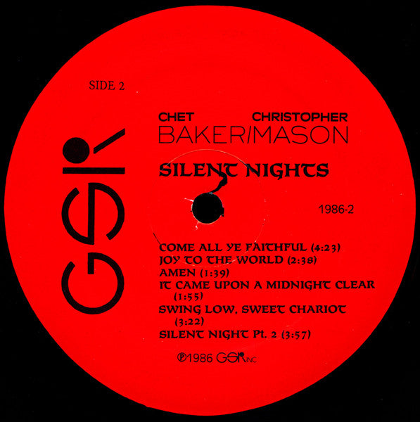 Chet Baker, Christopher Mason ~ Silent Nights