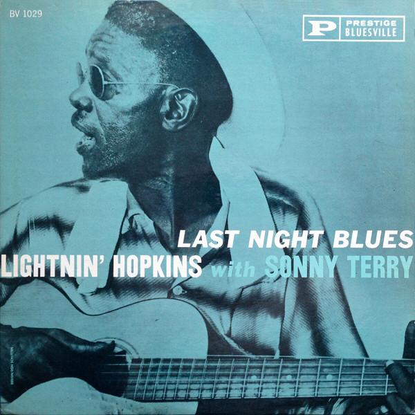 Lightnin' Hopkins With Sonny Terry ~ Last Night Blues (Vinyl) - Djungel & Jazz