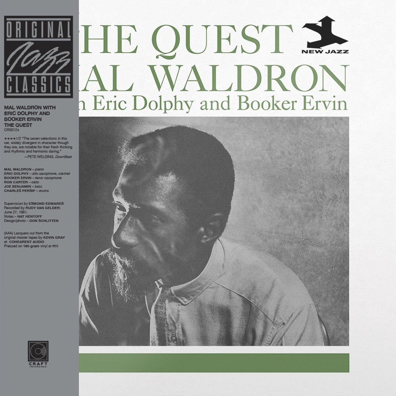 Mal Waldron With Eric Dolphy And Booker Ervin ~ The Quest (Vinyl) - Djungel & Jazz