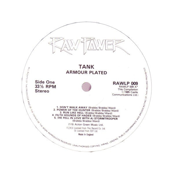 Tank  ~ Armour Plated (Vinyl) - Djungel & Jazz