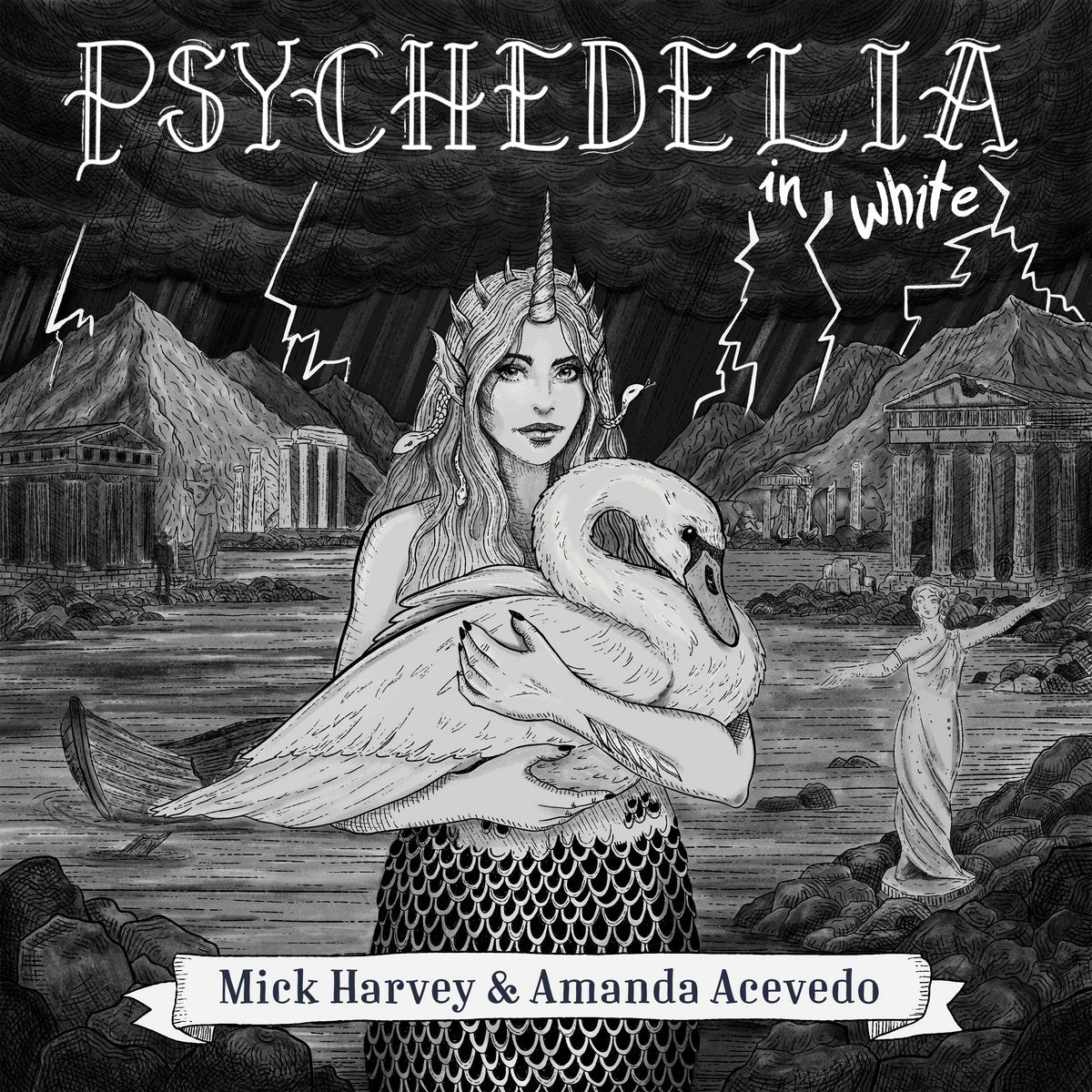 Mick Harvey & Amanda Acevedo ~ Psychedelia In White (Vinyl) - Djungel & Jazz