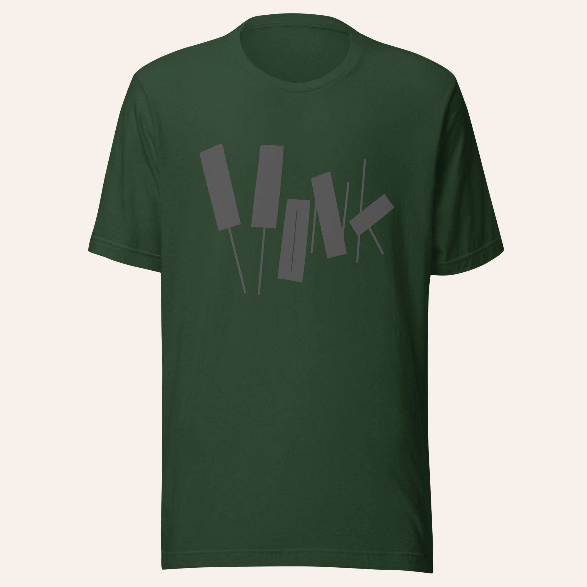 Monk T-shirt ~ Forest Green (Vinyl) - Djungel & Jazz