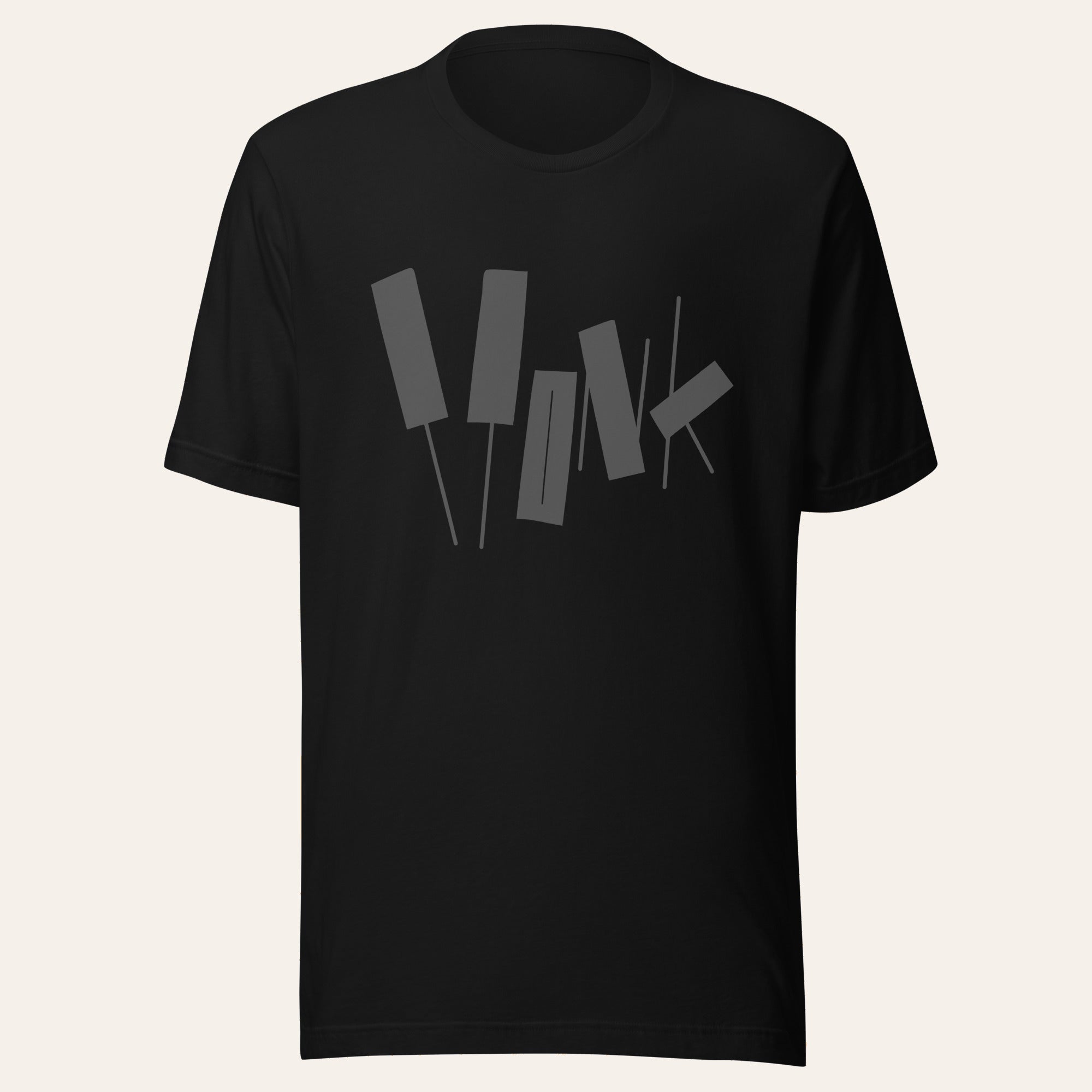 Monk T-shirt ~ Black (Vinyl) - Djungel & Jazz