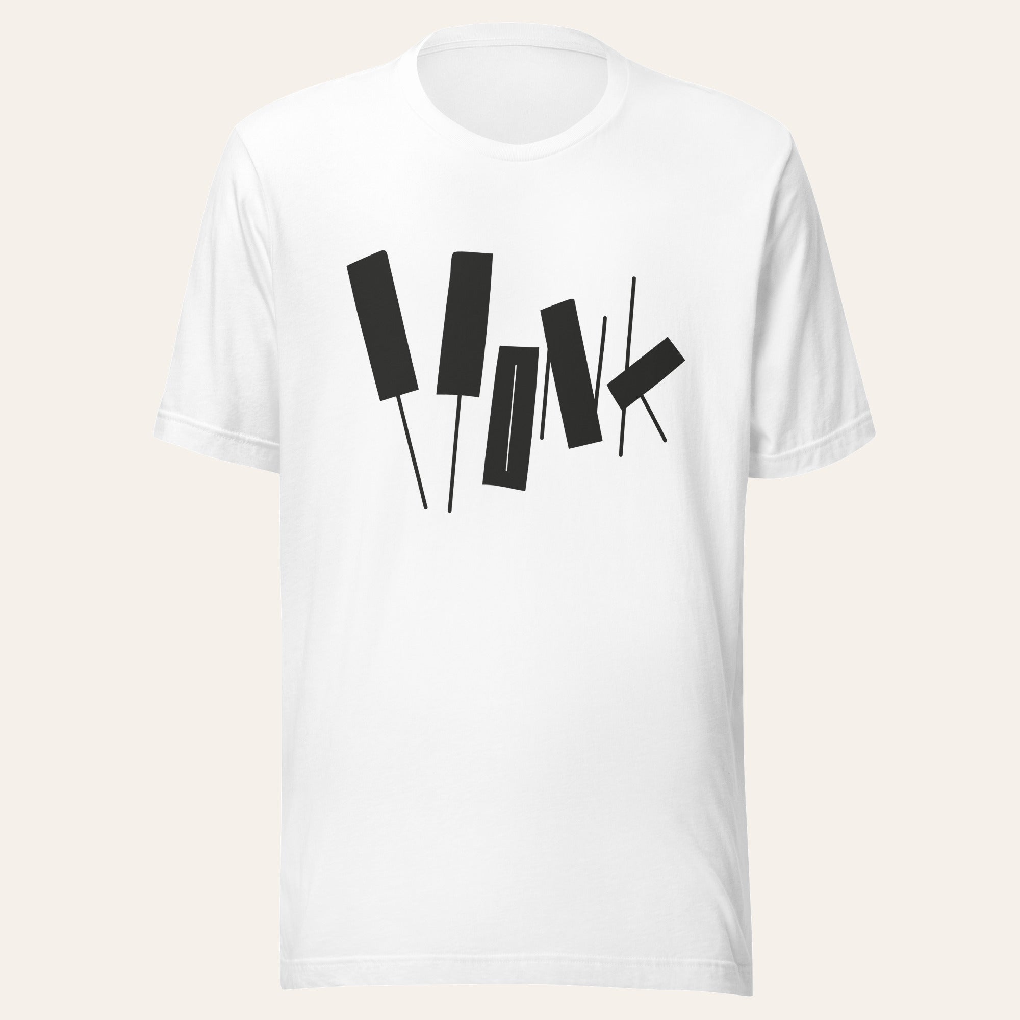 Monk T-shirt ~ White (Vinyl) - Djungel & Jazz