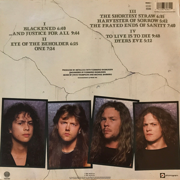 Metallica ~ ...And Justice For All (Vinyl) - Djungel & Jazz