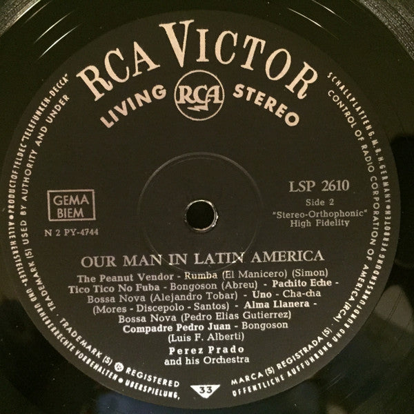 Perez Prado And His Orchestra ~ Our Man In Latin America (Vinyl) - Djungel & Jazz