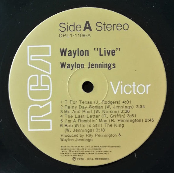 Waylon Jennings ~ Waylon Live (Vinyl) - Djungel & Jazz