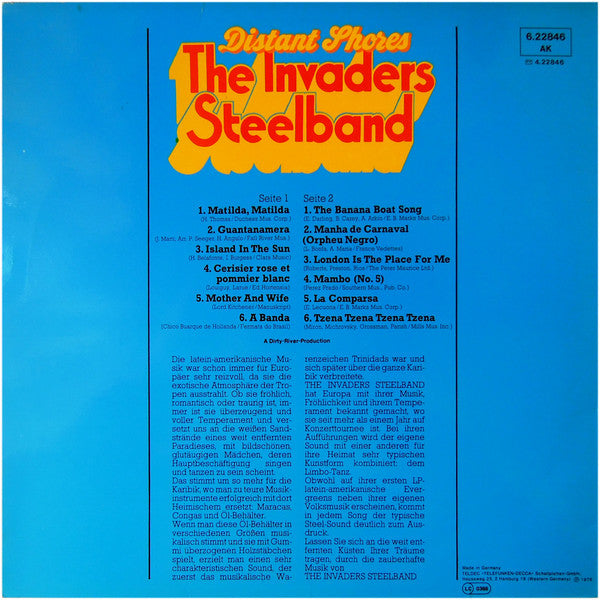 The Invaders Steelband ~ Distant Shores (Vinyl) - Djungel & Jazz