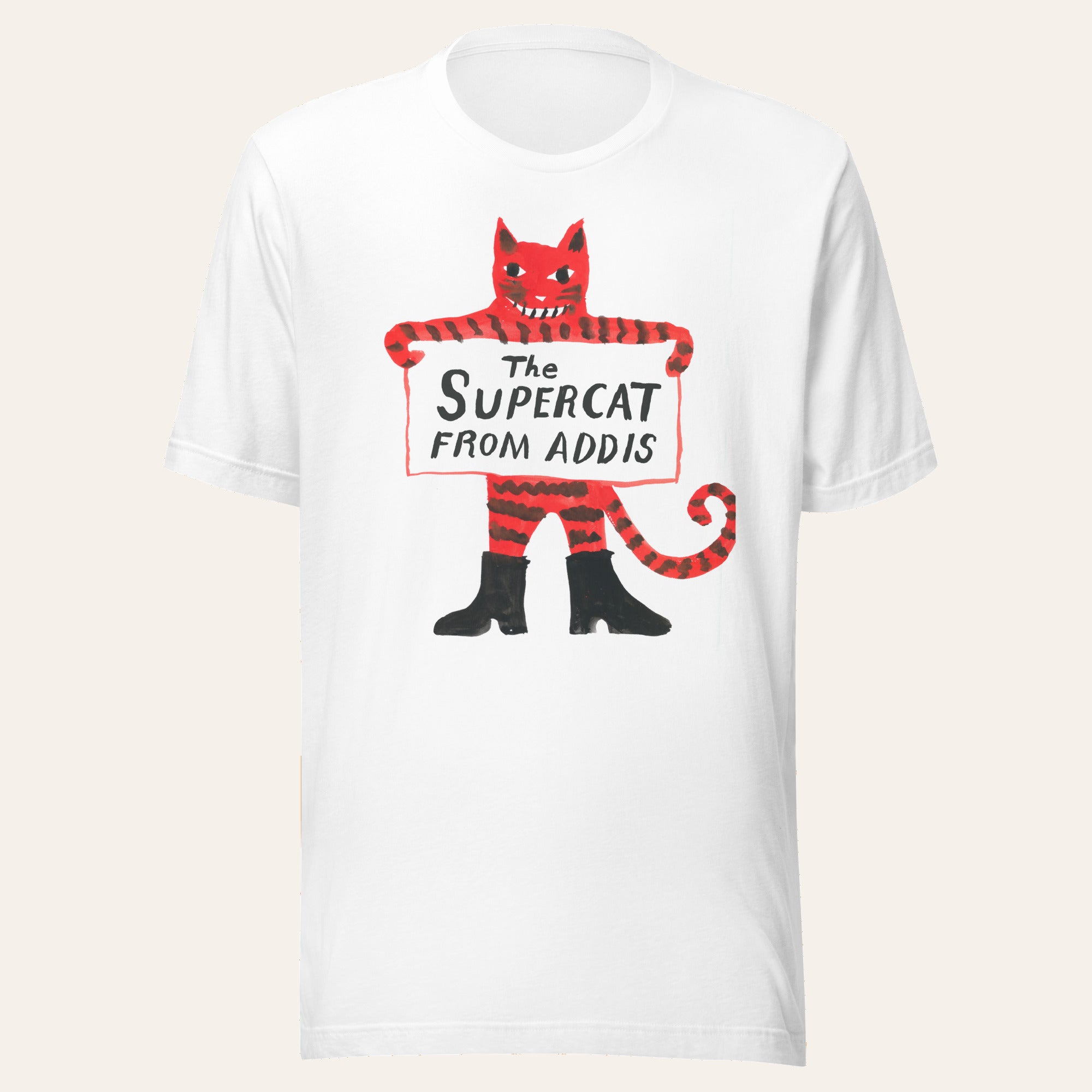 Supercat T-shirt ~ White & Red (Vinyl) - Djungel & Jazz