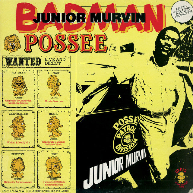 Junior Murvin ~ Badman Possee (Vinyl) - Djungel & Jazz