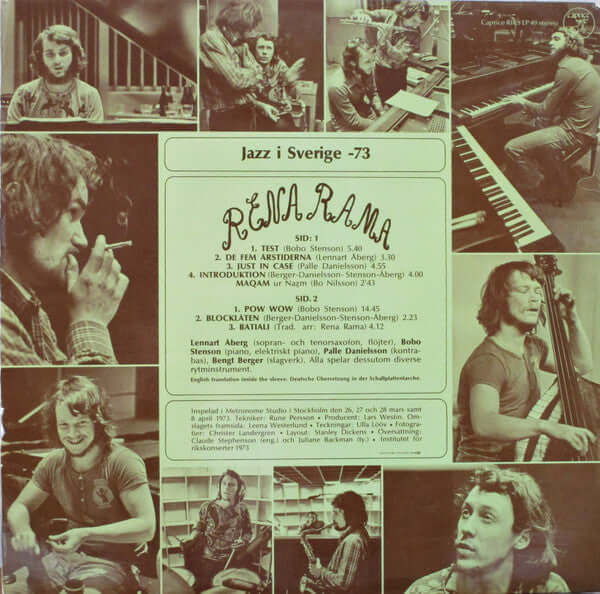 Rena Rama : Jazz I Sverige -73 (LP, Album)