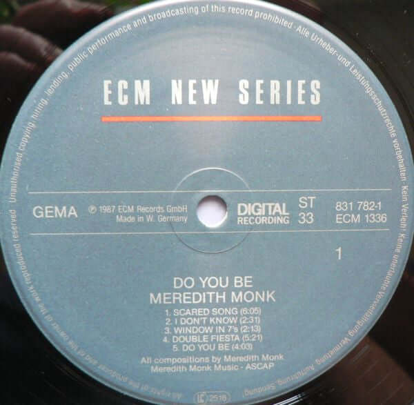 Meredith Monk : Do You Be (LP, Album)