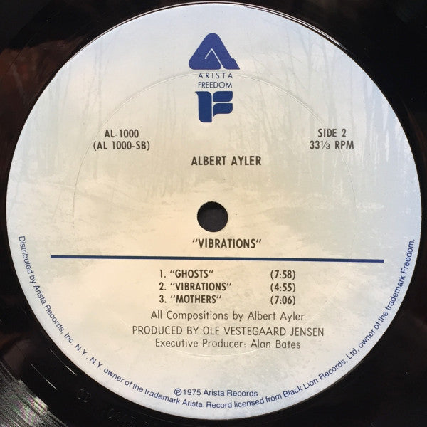 Albert Ayler : Vibrations (LP, Album, RE)