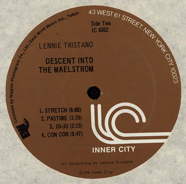 Lennie Tristano : Descent Into The Maelstrom (LP, Album, Mono)