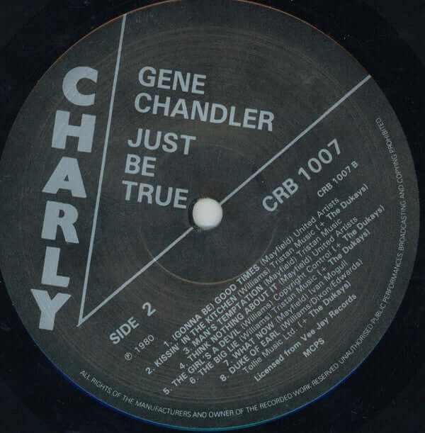 Gene Chandler : Just Be True (LP, Comp)