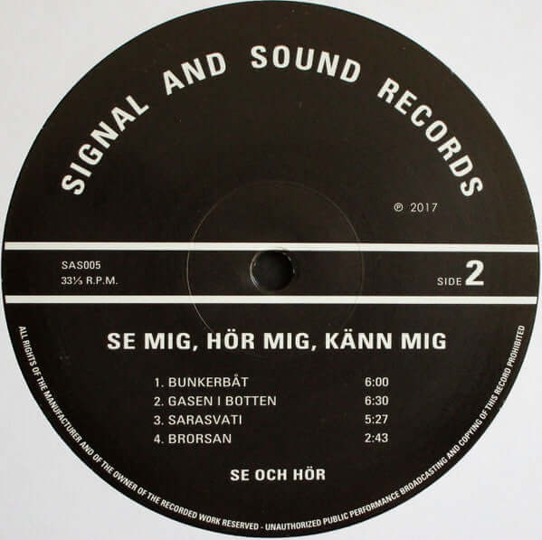 Se & Hör : Se Mig, Hör Mig, Känn Mig (LP, Album, Ltd)