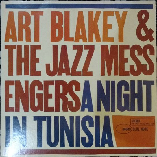 Art Blakey & The Jazz Messengers : A Night In Tunisia (LP, Album, RE, lab)