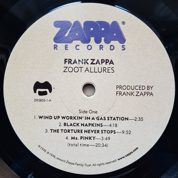 Zappa* : Zoot Allures (LP, Album, RE, RM, 180)