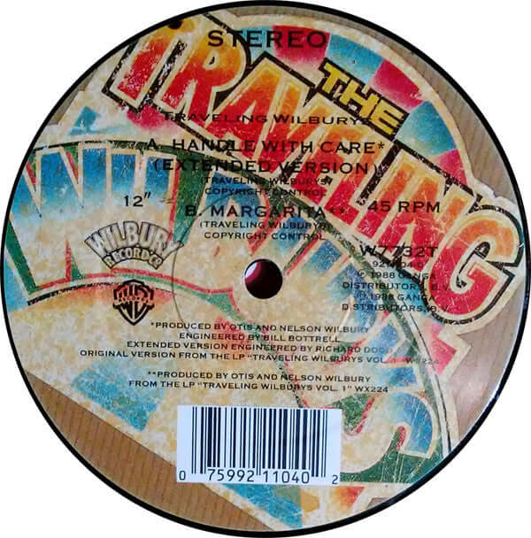 Traveling Wilburys : Handle With Care (Extended Version) (12")