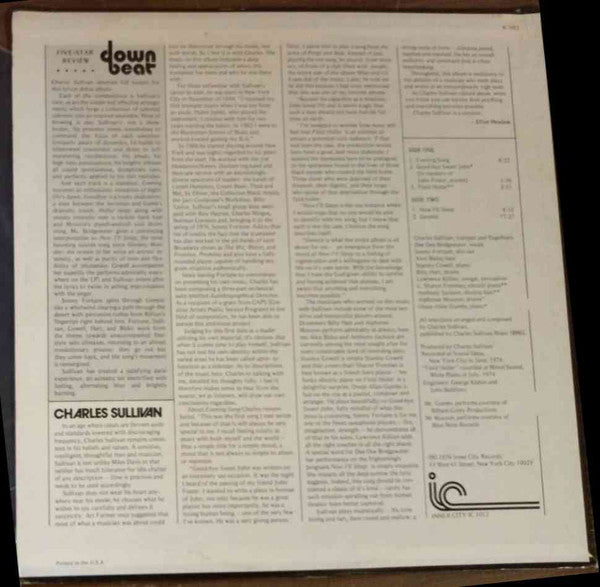 Charles Sullivan : Genesis (LP, Album, RE, Pin)