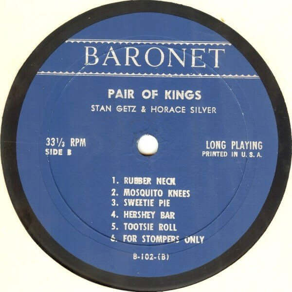 Stan Getz & Horace Silver : Pair Of Kings (LP, Comp, Mono, RE)
