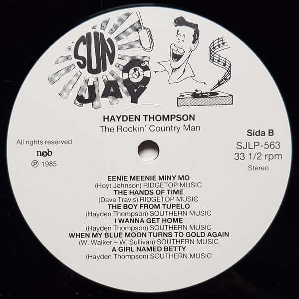 Hayden Thompson : The Rockin' Country Man (LP, Album)