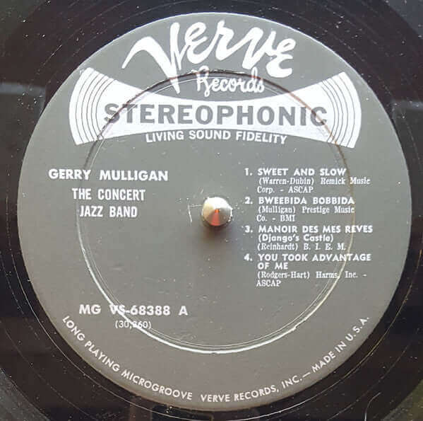 Gerry Mulligan : The Concert Jazz Band (LP, Album)