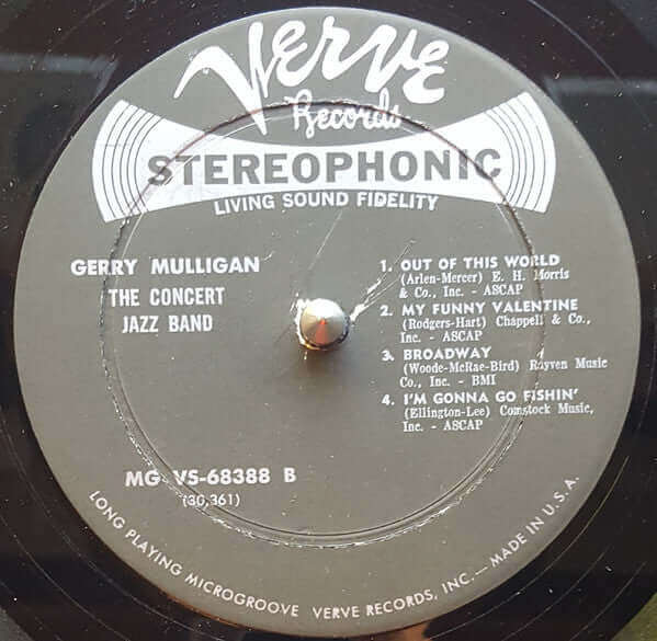 Gerry Mulligan : The Concert Jazz Band (LP, Album)
