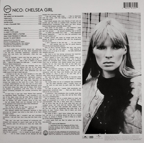Nico (3) : Chelsea Girl (LP, Album, RE, 180)