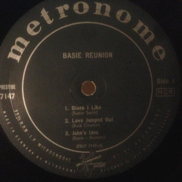 Paul Quinichette / Buck Clayton / Shad Collins / Jack Washington / Freddie Green / Eddie Jones / Jo Jones / Nat Pierce : Basie Reunion (LP, Album, Mono)