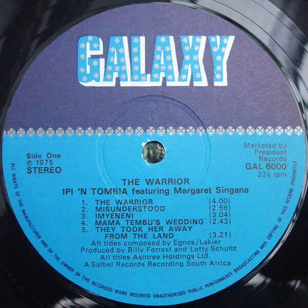 Ipi-Tombi Featuring Margaret Singana : The Warrior (LP, Album)