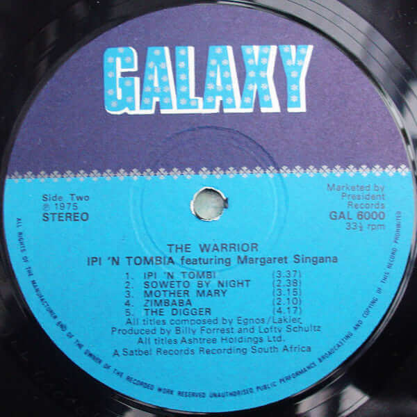 Ipi-Tombi Featuring Margaret Singana : The Warrior (LP, Album)