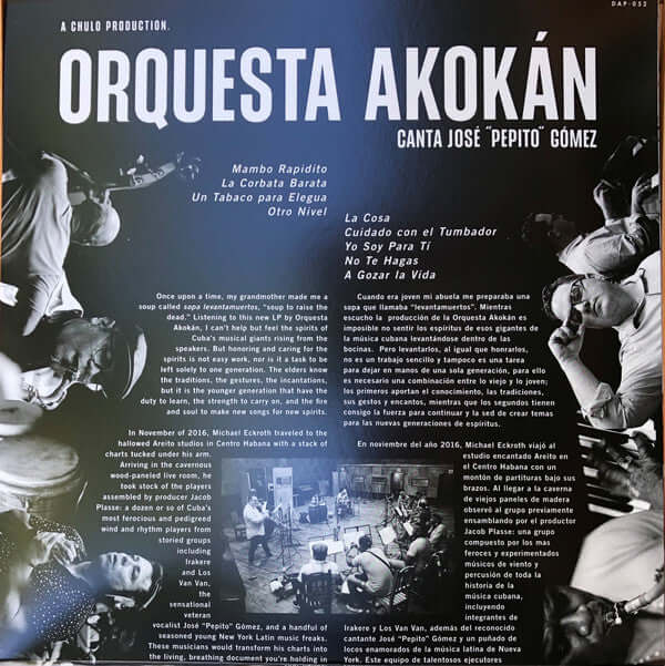 Orquesta Akokán Canta: Jose "Pepito" Gomez : Orquesta Akokán (LP, Album, Gat)