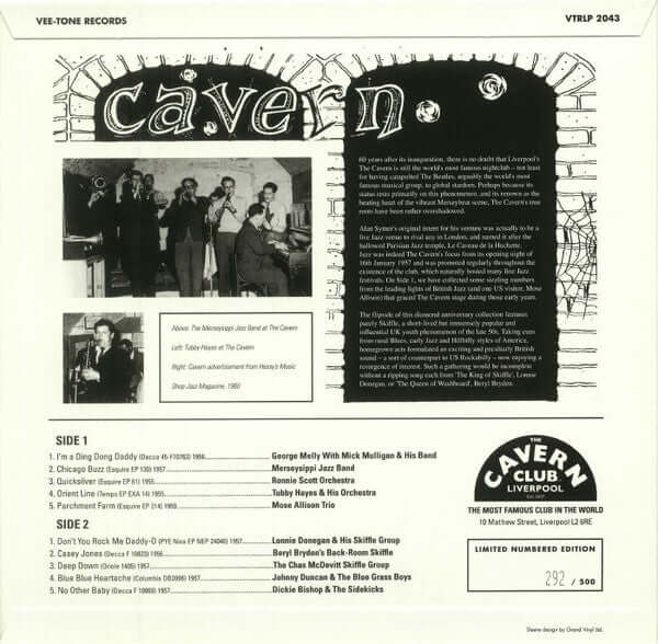 Various : The Cavern Club: The Jazz & Skiffle Years (10", Comp, Ltd, Num, Blu)