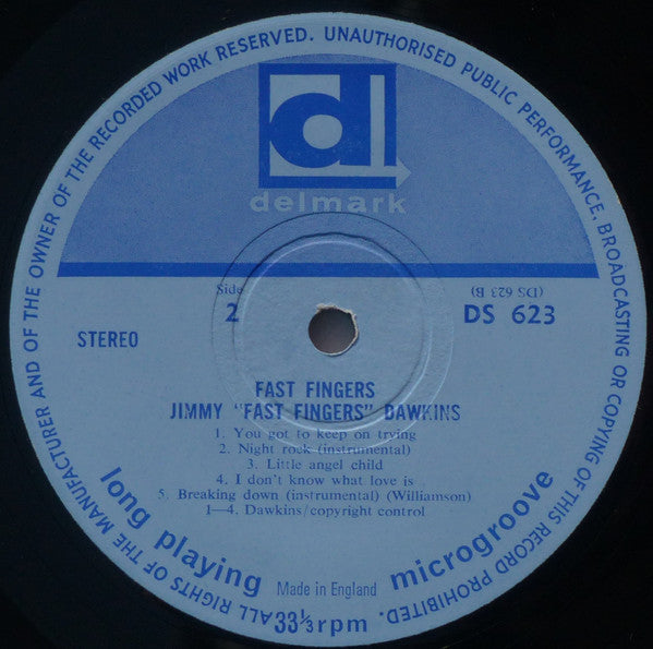 Jimmy Dawkins : Jimmy "Fast Fingers" Dawkins (LP, Album, Blu)