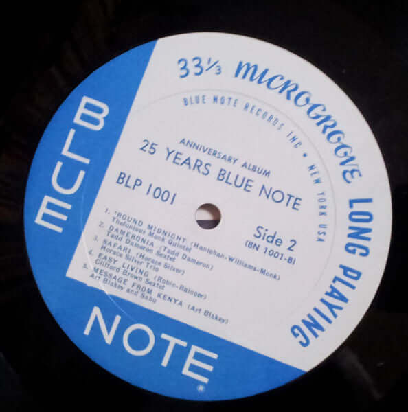 Various : 25 Years Blue Note Anniversary Album (LP, Comp)