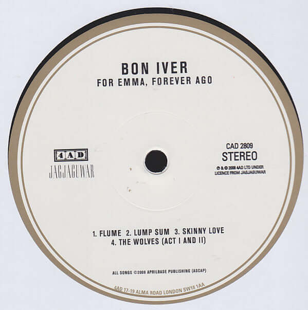 Bon Iver : For Emma, Forever Ago (LP, Album, RE, RP)