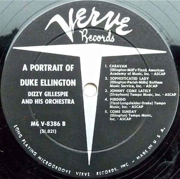 Dizzy Gillespie And His Orchestra - A Portrait Of Duke Ellington