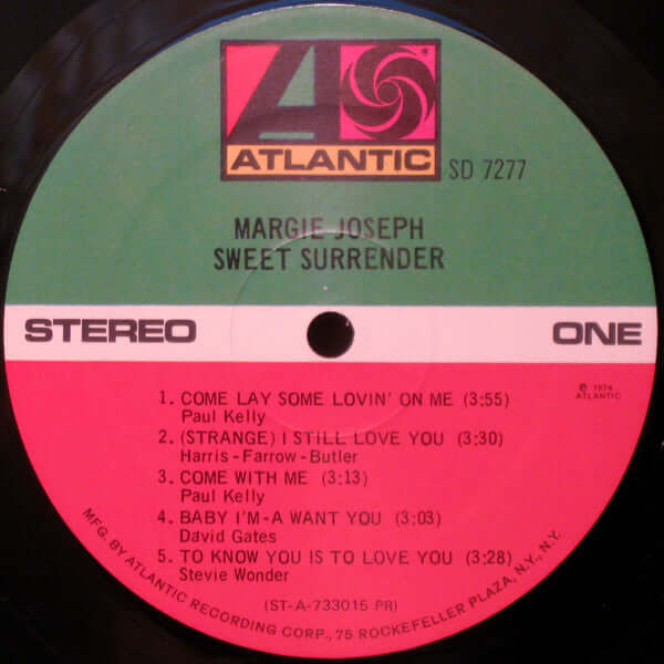 Margie Joseph : Sweet Surrender (LP, Album, PR)