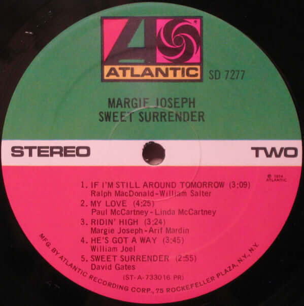 Margie Joseph : Sweet Surrender (LP, Album, PR)