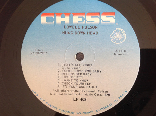 Lowell Fulson : Hung Down Head (LP, Comp, Mono)