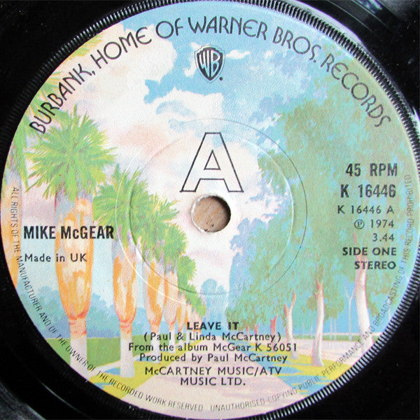 Mike McGear : Leave It (7", Single, Promo)